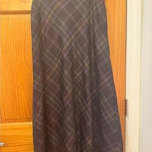 Vintage Talbots Plaid Wool Skirt